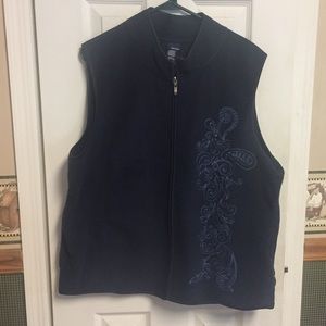 Dark navy blue vest